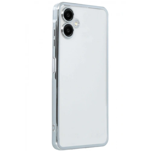 Durukar®  Samsung Galaxy A06 Kılıf  Lensli Silikon - Gümüş