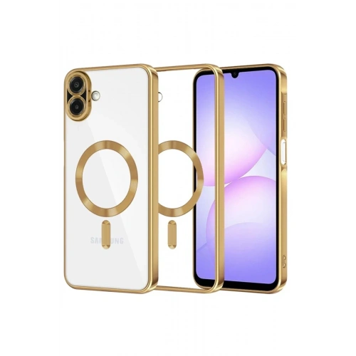 Durukar®  Samsung Galaxy A07 4G Kross Magneticsafe Kapak - Gold