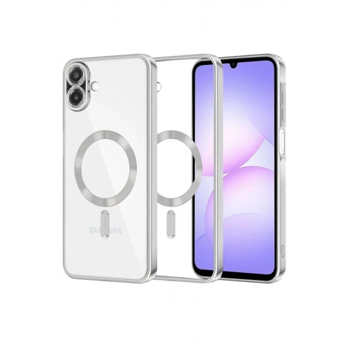 Durukar®  Samsung Galaxy A07 4G Kross Magneticsafe Kapak - Gümüş