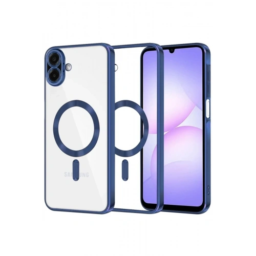 Durukar®  Samsung Galaxy A07 4G Kross Magneticsafe Kapak - Lacivert