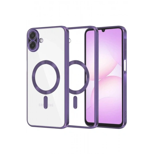 Durukar®  Samsung Galaxy A07 4G Kross Magneticsafe Kapak - Mor