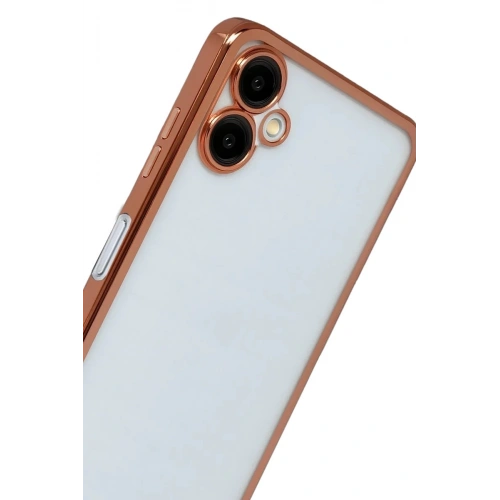 Durukar®  Samsung Galaxy A07 4G  Lensli Silikon - Çöl Titanyum