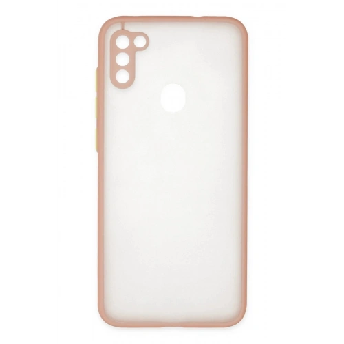 Durukar®  Samsung Galaxy A11 Kılıf Montreal Silikon Kapak - Pembe