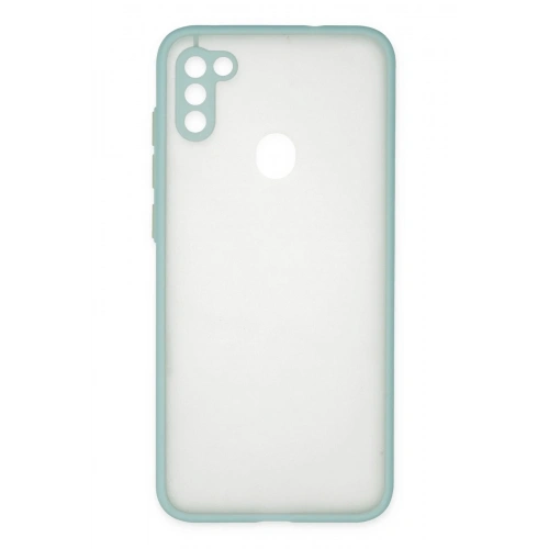 Durukar®  Samsung Galaxy A11 Kılıf Montreal Silikon Kapak - Turkuaz
