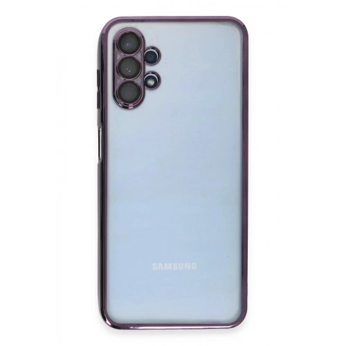 Durukar®  Samsung Galaxy A13 4G Kılıf  Lensli Silikon - Mor