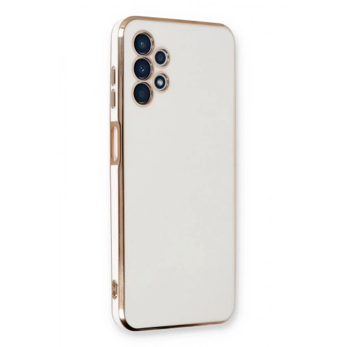 Durukar®  Samsung Galaxy A13 4G Kılıf Volet Silikon - Beyaz