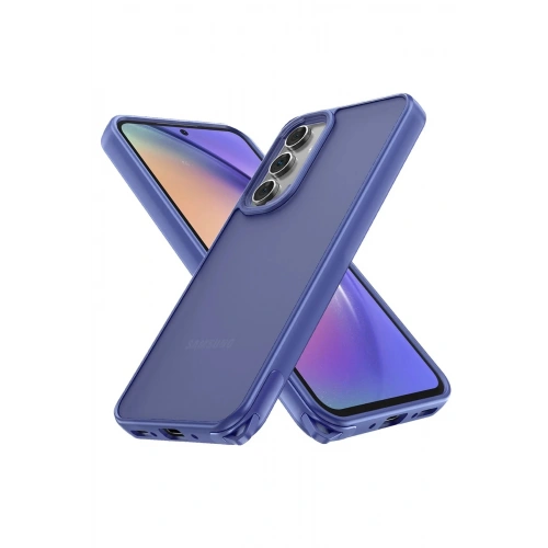 Durukar®  Samsung Galaxy A14 4G Kılıf Elegant Kapak - Açık Mavi