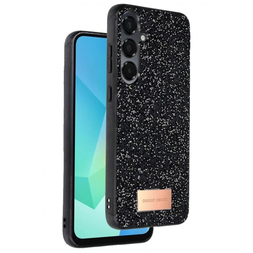 Durukar®  Samsung Galaxy A16 5G Bright Simli Kapak - Siyah
