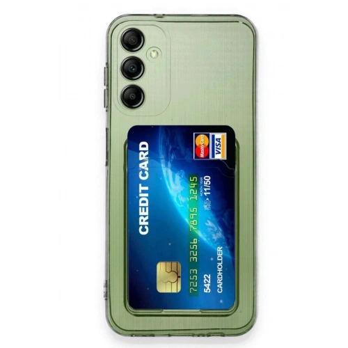 Durukar®  Samsung Galaxy A16 5G Kılıf Kart Şeffaf Silikon - Şeffaf