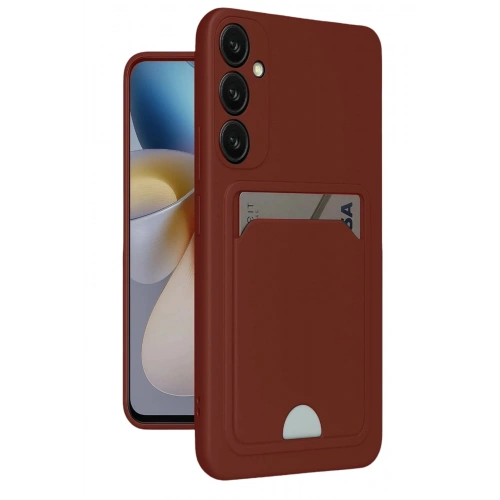 Durukar®  Samsung Galaxy A16 5G Kılıf Kelvin Kartvizitli Silikon - Bordo