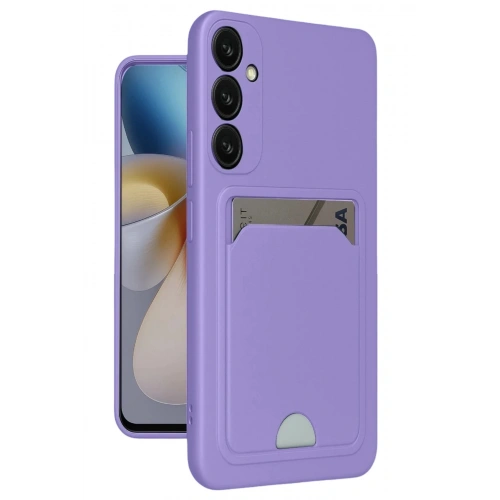 Durukar®  Samsung Galaxy A16 5G Kılıf Kelvin Kartvizitli Silikon - Lila