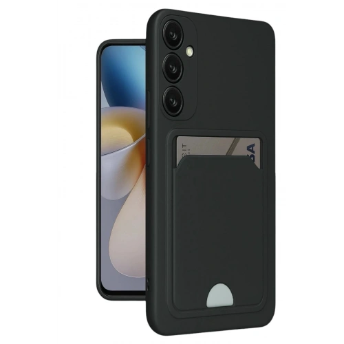Durukar®  Samsung Galaxy A16 5G Kılıf Kelvin Kartvizitli Silikon - Siyah