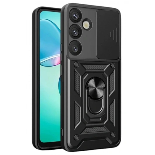 Durukar®  Samsung Galaxy A17 5G Pars Lens Yüzüklü Silikon - Siyah