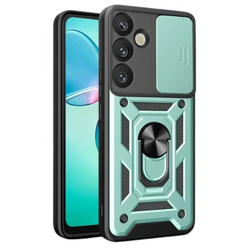 Durukar®  Samsung Galaxy A17 5G Pars Lens Yüzüklü Silikon - Yeşil