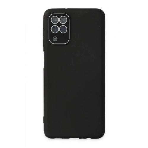 Durukar®  Samsung Galaxy A22 Kılıf Lansman Glass Kapak - Siyah
