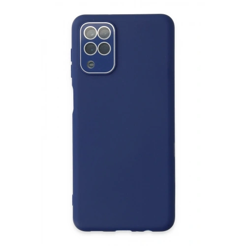 Durukar®  Samsung Galaxy A22 Kılıf Lansman Glass Kapak - Sky Blue
