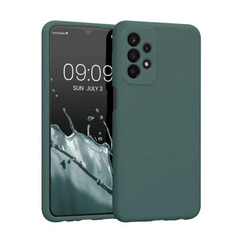Durukar®  Samsung Galaxy A23 4G Kılıf First Silikon - Koyu Yeşil