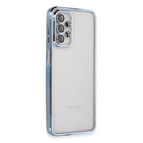 Durukar®  Samsung Galaxy A23 4G Kılıf  Lensli Silikon - Açık Mavi