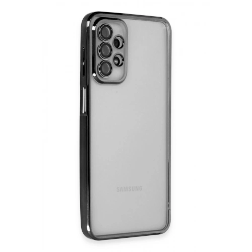 Durukar®  Samsung Galaxy A23 4G Kılıf  Lensli Silikon - Siyah