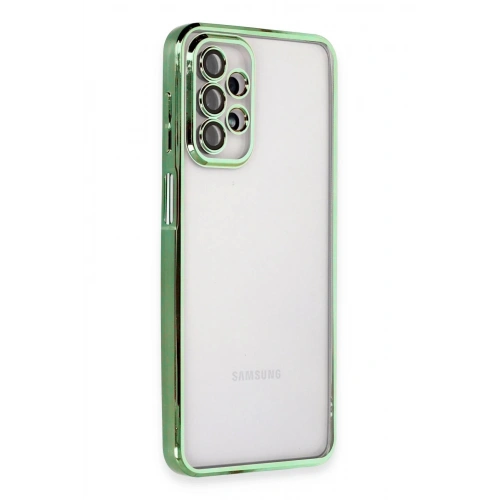 Durukar®  Samsung Galaxy A23 4G Kılıf  Lensli Silikon - Yeşil