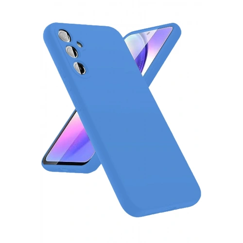 Durukar®  Samsung Galaxy A24 4G Kılıf First Silikon - Mavi