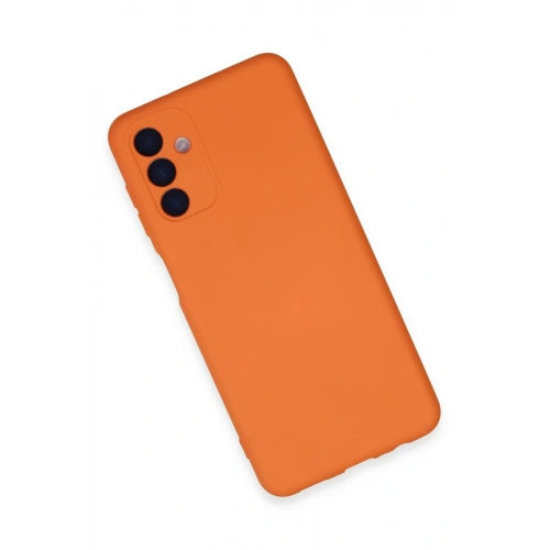 Durukar®  Samsung Galaxy A24 4G Kılıf Nano içi Kadife Silikon - Turuncu