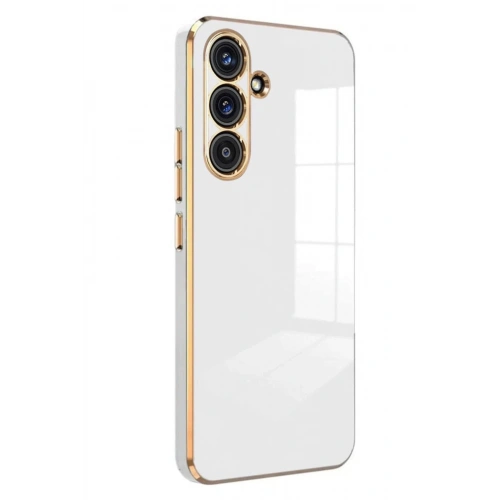 Durukar®  Samsung Galaxy A24 4G Kılıf Volet Silikon - Beyaz