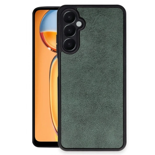 Durukar®  Samsung Galaxy A26 Kılıf Aras Deri Kapak - Koyu Yeşil