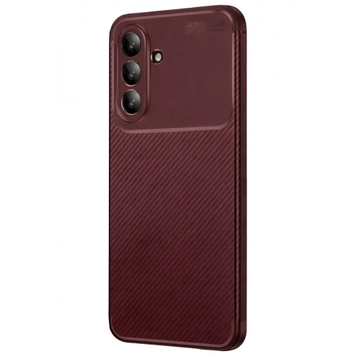 Durukar®  Samsung Galaxy A26 Kılıf Auto Focus Karbon Kapak - Bordo