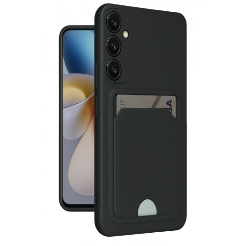 Durukar®  Samsung Galaxy A26 Kılıf Kelvin Kartvizitli Silikon - Siyah