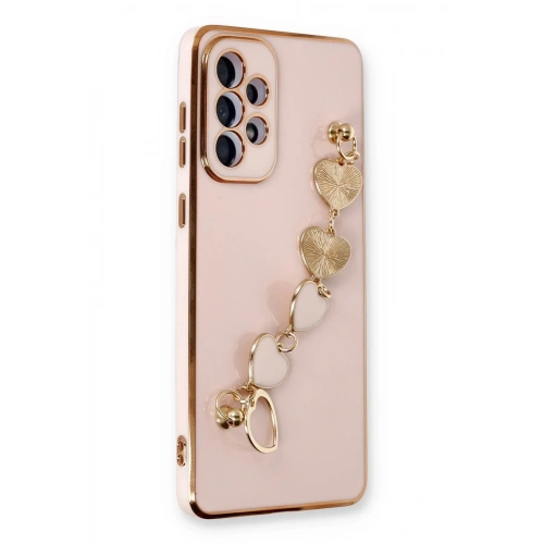 Durukar®  Samsung Galaxy A33 5G Kılıf Esila Silikon - Pudra