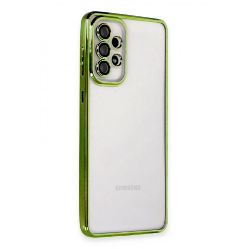 Durukar®  Samsung Galaxy A33 5G Kılıf  Lensli Silikon - Yeşil