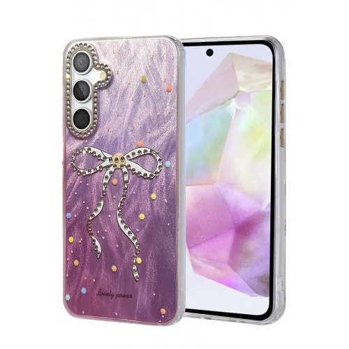 Durukar®  Samsung Galaxy A35 5G Kılıf Blade Aynalı Desenli Kapak - Desen 1