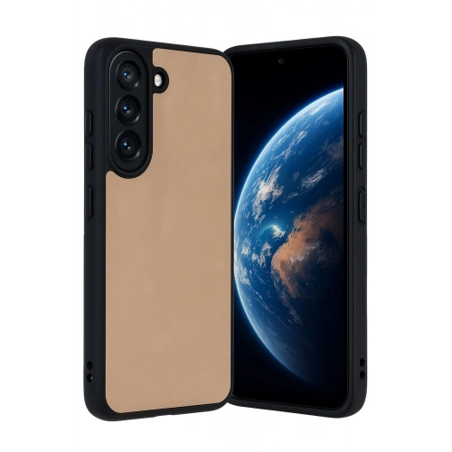 Durukar®  Samsung Galaxy A36 Kılıf Aras Deri Kapak - Pudra