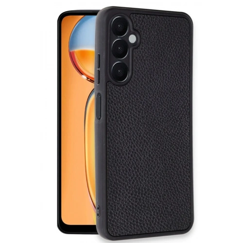 Durukar®  Samsung Galaxy A36 Kılıf Aras Deri Kapak - Siyah
