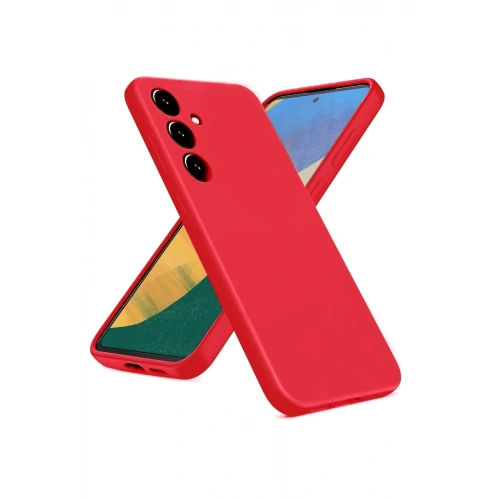 Durukar®  Samsung Galaxy A36 Kılıf Nano içi Kadife Silikon - Kırmızı