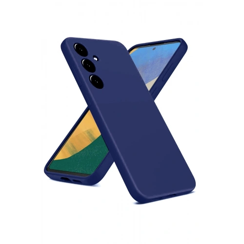 Durukar®  Samsung Galaxy A36 Kılıf Nano içi Kadife Silikon - Lacivert