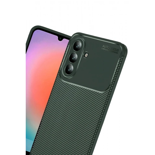 Durukar®  Samsung Galaxy A37 5G Auto Focus Karbon Kapak - Koyu Yeşil