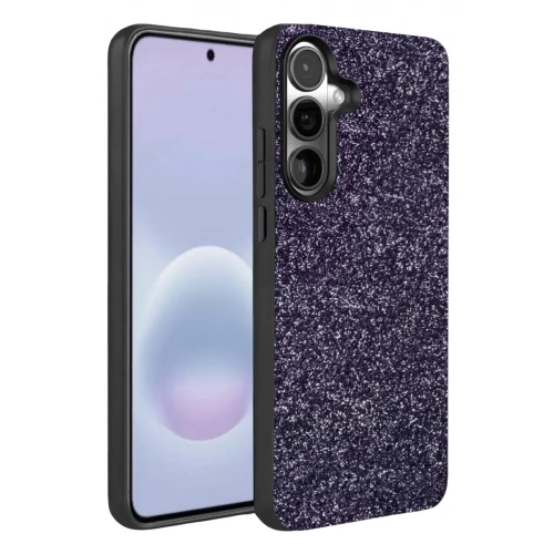 Durukar®  Samsung Galaxy A37 5G Bright Simli Kapak - Derin Mor