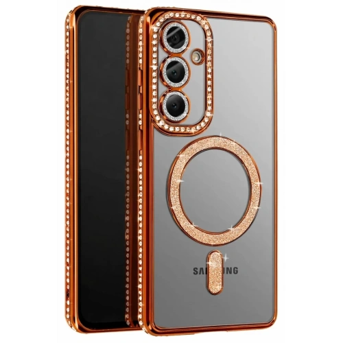 Durukar®  Samsung Galaxy A37 5G Joke Simli Magneticsafe Kılıf - Turuncu