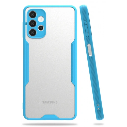 Durukar®  Samsung Galaxy A52 Kılıf Platin Silikon - Mavi