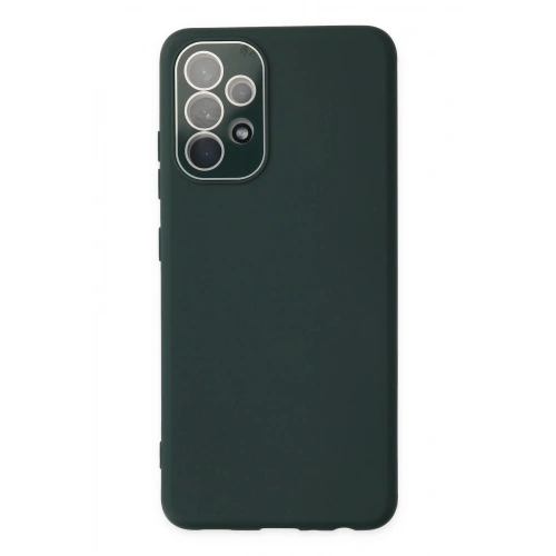 Durukar®  Samsung Galaxy A53 5G Kılıf Lansman Glass Kapak - Koyu Yeşil