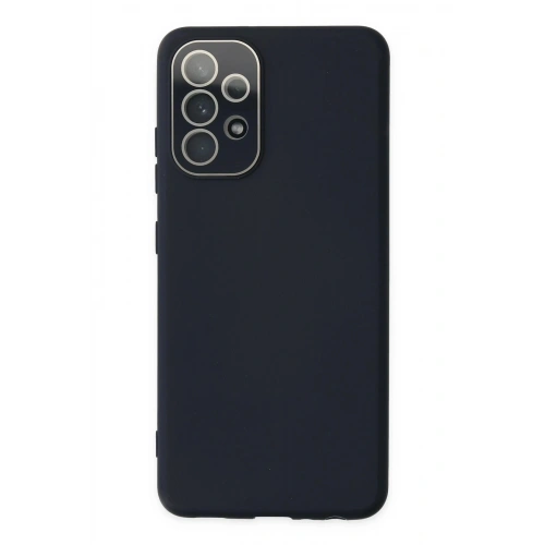 Durukar®  Samsung Galaxy A53 5G Kılıf Lansman Glass Kapak - Lacivert