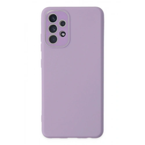 Durukar®  Samsung Galaxy A53 5G Kılıf Lansman Glass Kapak - Lila