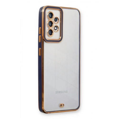 Durukar®  Samsung Galaxy A53 5G Kılıf Liva Lens Silikon - Mavi