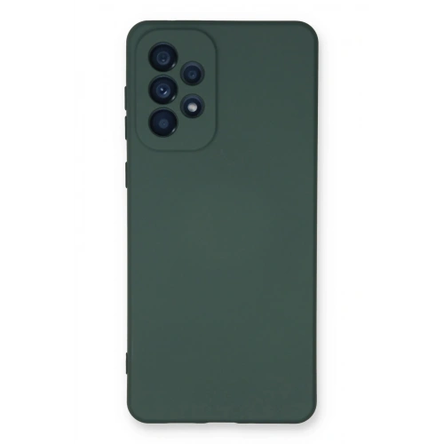 Durukar®  Samsung Galaxy A53 5G Kılıf Nano içi Kadife Silikon - Koyu Yeşil