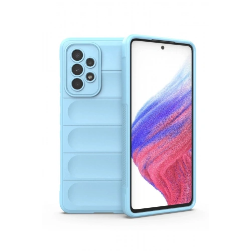 Durukar®  Samsung Galaxy A53 5G Kılıf Optimum Silikon - Sky Blue
