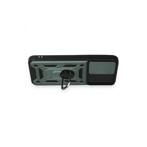 Durukar®  Samsung Galaxy A54 5G Kılıf Pars Lens Yüzüklü Silikon - Yeşil