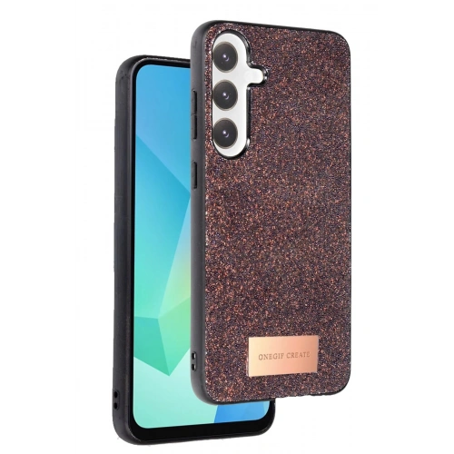 Durukar®  Samsung Galaxy A56 Bright Simli Kapak - Derin Mor