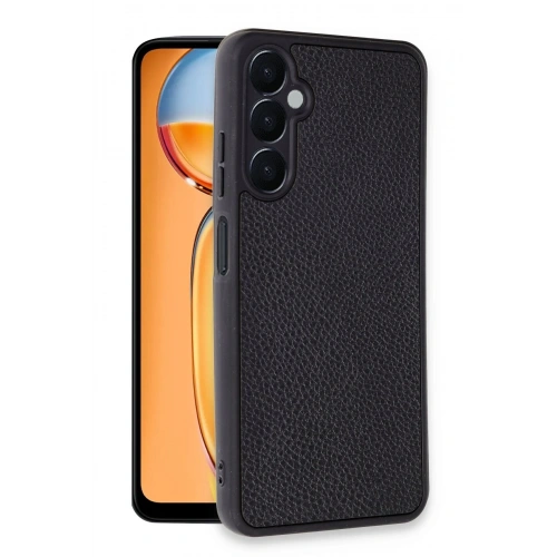 Durukar®  Samsung Galaxy A56 Kılıf Aras Deri Kapak - Siyah